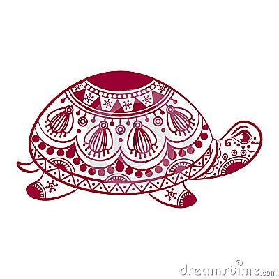 Abstract Turtle. Vector Illustration