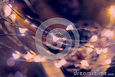 Abstract twinkled christmas background Stock Photo