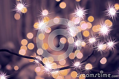 Abstract twinkled christmas background Stock Photo