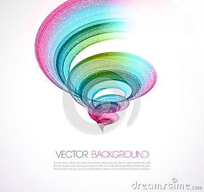 Abstract twist line background. Template brochure Vector Illustration