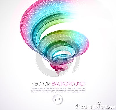 Abstract twist line background. Template brochure Vector Illustration