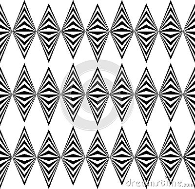 Abstract twisted geometric pattern - Seamlessly repeatable edgy Vector Illustration