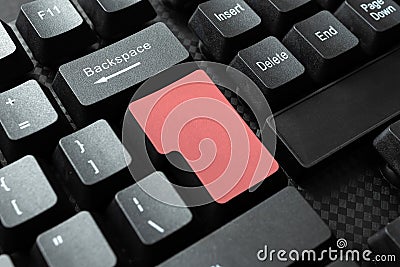 Abstract Typing Online Invitation Letters, Fixing Word Processing Program, Global Connectivity, Learning New Things Stock Photo
