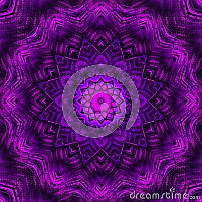 Abstract ultraviolet beautiful mandala design Stock Photo