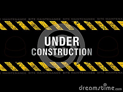 Abstract under construction background Vector Illustration