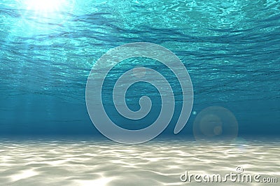 Abstract under sea background. Cartoon Illustration