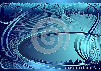 Abstract underwater background Vector Illustration