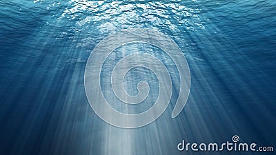 Abstract underwater background. Digital backdrop Stock Photo