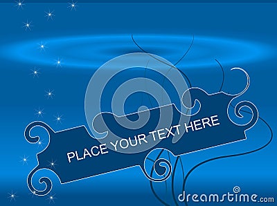 Abstract underwater or cosmic frame Vector Illustration