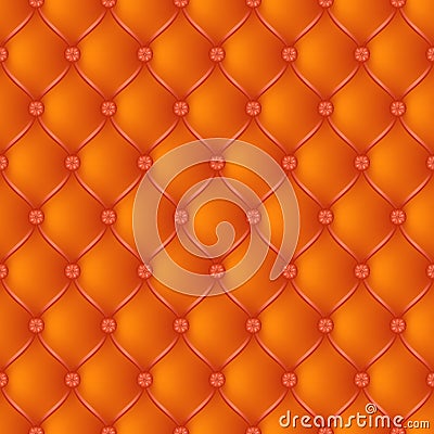 Abstract upholstery orange background. Vector Illustration