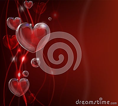 Abstract valentines day heart background Vector Illustration