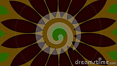 Abstract varicolored background with iridescent floral mandala pattern. Motion. Metamorphoses of fantastic ornament with Stock Photo