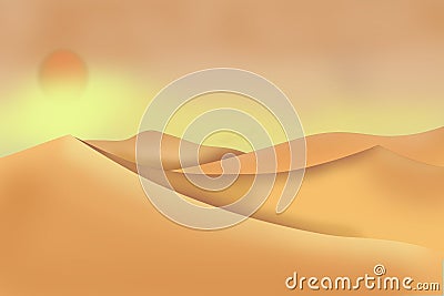 Abstract vector art dessert DUNE Stock Photo