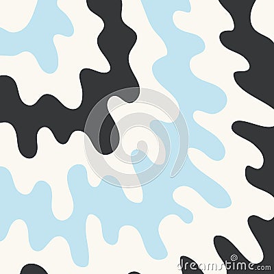 Abstract vector background, acrylic fluid art imitation. Pastel colors, liquid paint. Grey, blue and white colors Vector Illustration