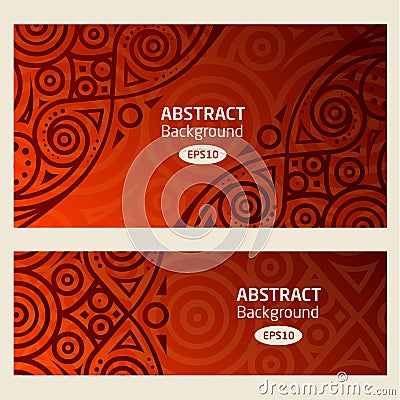 Abstract vector background african pattern Vector Illustration