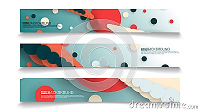 Abstract vector background banner template. rectangular design collection Vector Illustration