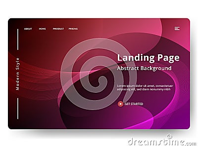 Abstract vector background, can be used for landing pages, web, ui, banners, templates, flyer, posters. Modern style Vector Illustration