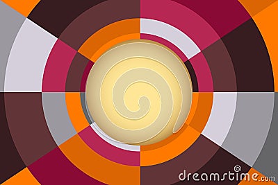 Abstract vector background with circle composition Vector Illustration