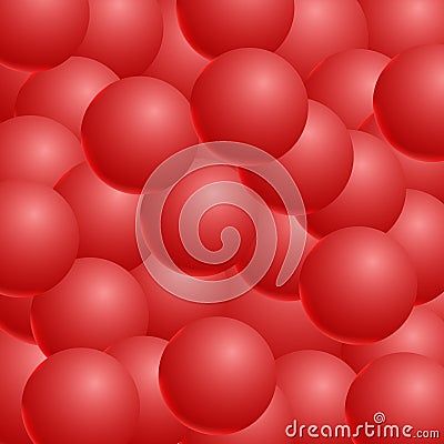 Abstract vector background with 3d balls. Spheric pattern. Vector illustration. Vector Illustration