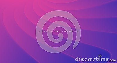 Abstract vector background with 3d pink waves, stratching and creating texture Vector Illustration