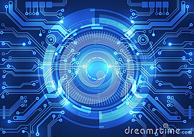 Abstract vector background. Futuristic technology style. Vector Illustration