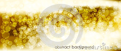 Abstract vector background in gold tones. Backdrop for decorating the site`s Header, banner, holiday cards, congratulations Vector Illustration