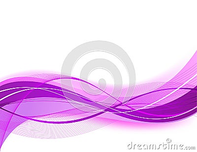 Abstract vector background illustration art design pink purple curve wave Vector Illustration