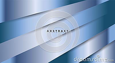 Abstract vector background. overlapping blue metal shapes. design illustrations for any background Vector Illustration