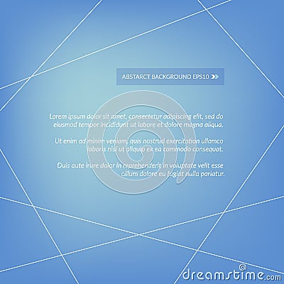 Abstract vector background. Sample text frame Vector Illustration