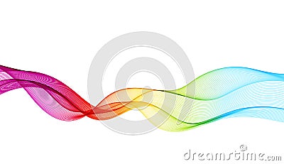 Abstract vector background with smooth color wave Vector Illustration