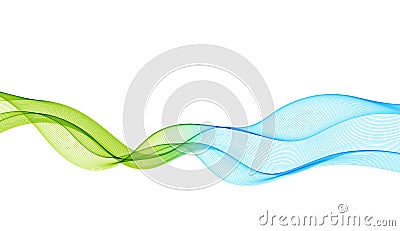 Abstract vector background with smooth color wave Vector Illustration