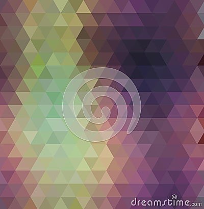 Abstract vector background with triangles. Pastel geometric vector illustration. Vector Illustration