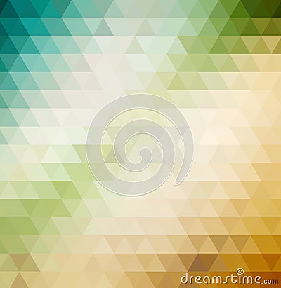 Abstract vector background with triangles. Pastel geometric vector illustration. Vector Illustration