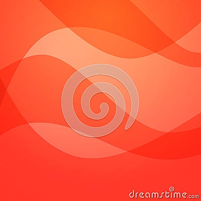 Abstract vector background with wavy texture - Colorful orange wallpaper for banner, cover or presentation. Vector Illustration