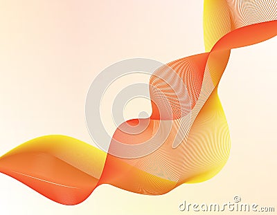 Abstract Vector Background Wit Color Wave Lines Vector Illustration