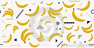 Abstract vector bananas illustration Vector Illustration