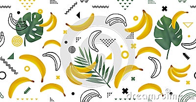 Abstract vector bananas illustration Vector Illustration