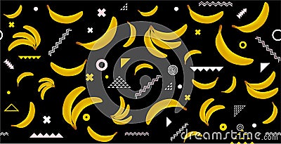 Abstract vector bananas illustration Vector Illustration