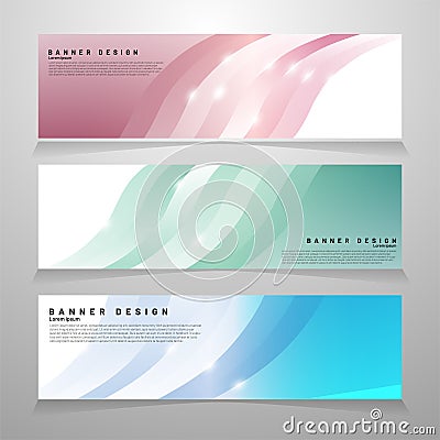Abstract vector banner web design template. Abstract geometric background. ideal for anything Vector Illustration