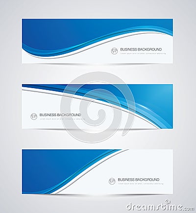 Abstract vector business background banner Vector Illustration