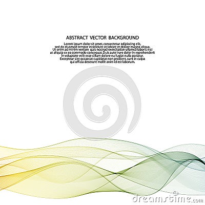Abstract vector color wave. layout for advertising. presentation template. clearance banners. eps 10 Cartoon Illustration