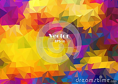abstract vector digital multicolored the image is stylized from triangles Stock Photo