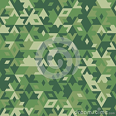 Abstract vector geometric forest seamless background Vector Illustration