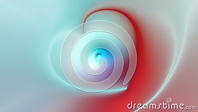 Abstract vector heart with multicolored shaded wavy background with lighting effect and texture, vector illustration Cartoon Illustration