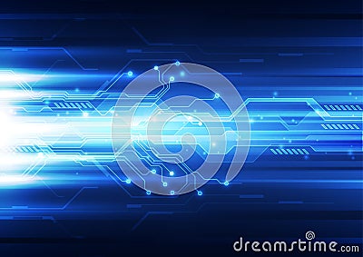 Abstract vector hi speed internet technology background illustration Vector Illustration