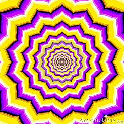 Abstract vector hypnotic optical illusion Vector Illustration