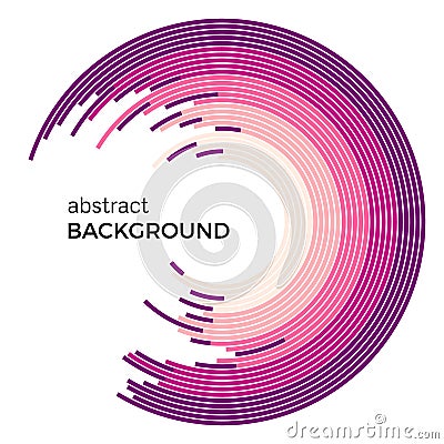 Abstract vector illustration depicting colored circles on a white background Vector Illustration