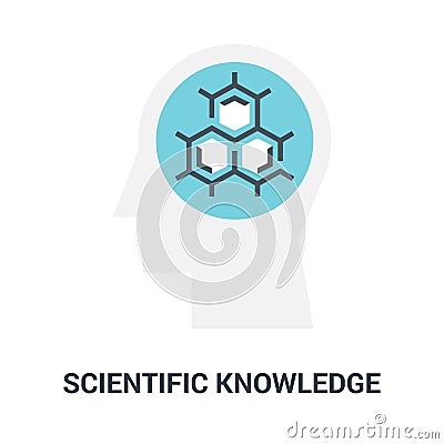 Scientific knowledge icon concept Vector Illustration