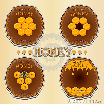 The theme honey Vector Illustration