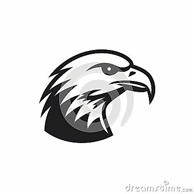 Minimalist Eagle Head Vector Illustration On White Background Cartoon Illustration